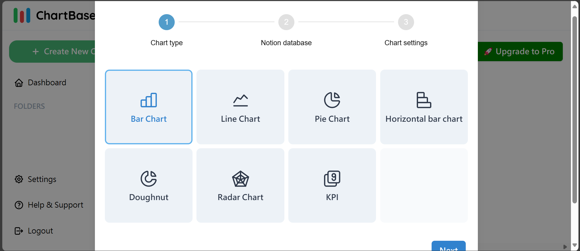 【Notion】5分鐘教你在Notion配合ChartBase建立第三方圖表! 選擇圖表示意圖